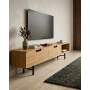 Szafka RTV-54 Drewno Lite Dąb Loft Lakier Rozmiary od 100 cm do 200 cm PREMIUM